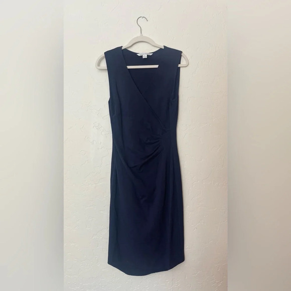Diane Von Furstenberg Layne Ruched Sheath Dress Womens size 6 - Picture 6 of 8